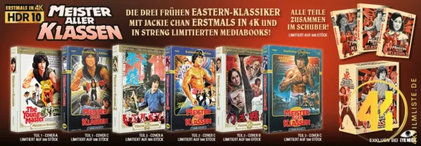 Jackie Chan: Meister aller Klassen (Cover C) (Schuber Edition) – 4K Mediabook (UHD + Blu-ray Disc)