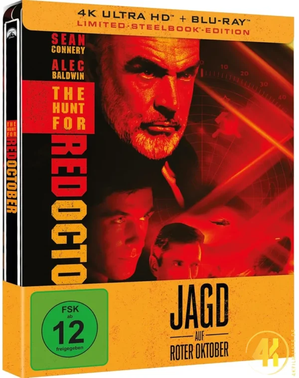 Jagd auf Roter Oktober – 4K Steelbook (UHD + Blu-ray Disc)
