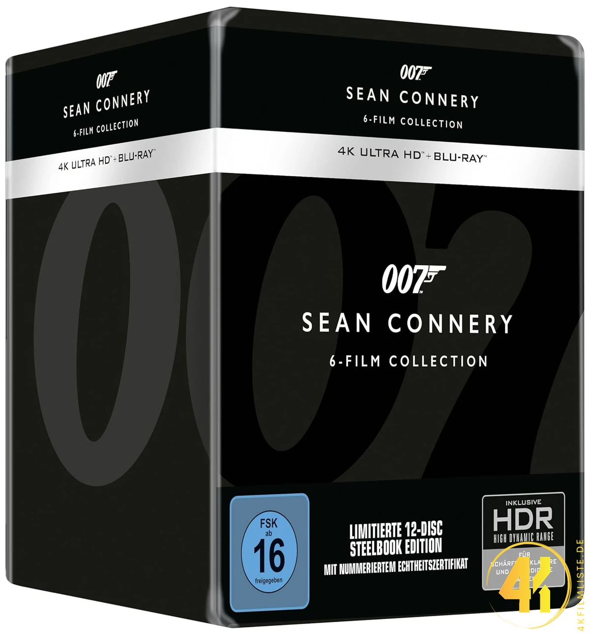 James Bond: Sean Connery (Limited Collector’s Edition) – 4K Steelbook (UHD + Blu-ray Disc)
