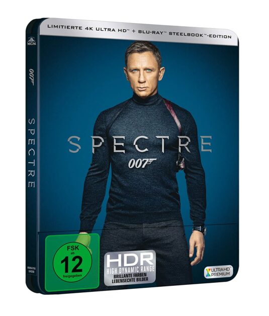 James Bond: Spectre – 4K Steelbook (UHD + Blu-ray Disc)
