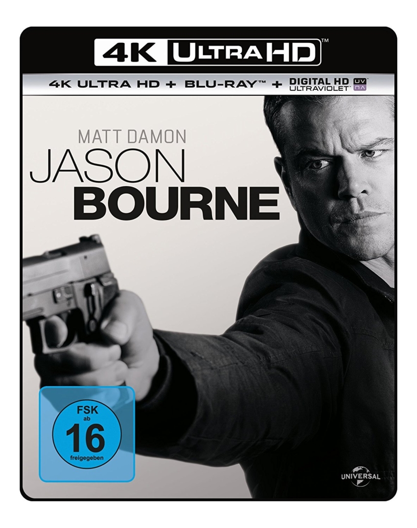 Jason Bourne 4k Ultra HD Blu-ray Disc