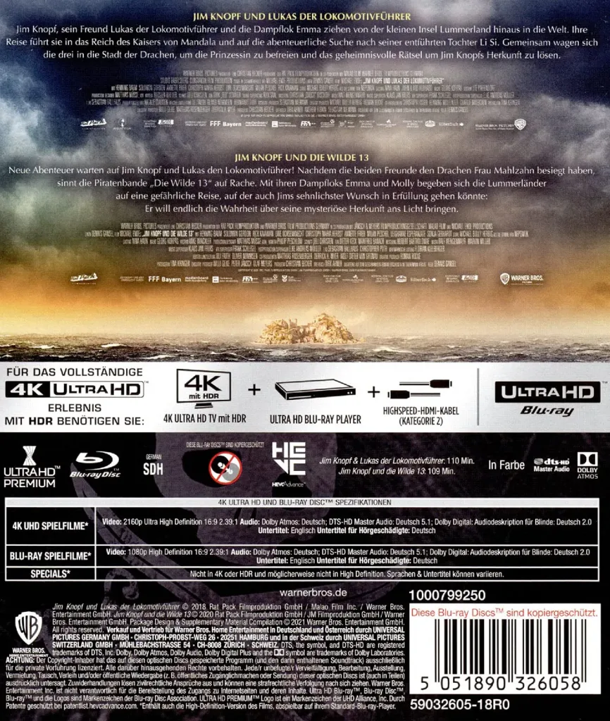Jim Knopf 4K Doppelset (Backcover) (UHD Blu-ray Disc)
