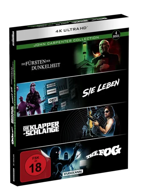 John Carpenter Collection (4-Film-Edition) – 4K Blu-ray (UHD + Blu-ray Disc)