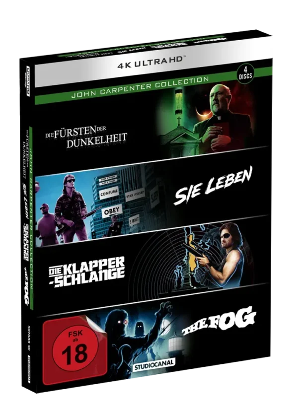 John Carpenter Collection (4-Film-Edition) – 4K Blu-ray (UHD + Blu-ray Disc)