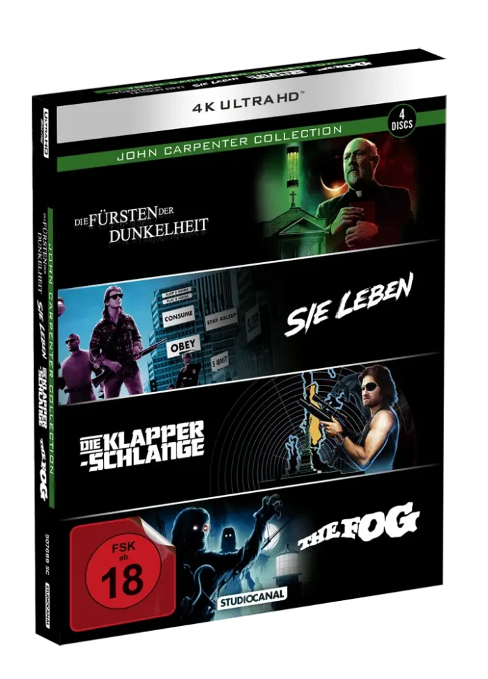 John Carpenter Collection (4-Film-Edition) – 4K Blu-ray (UHD + Blu-ray Disc)