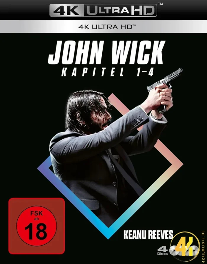John Wick (Kapitel 1-4) – 4K Blu-ray (UHD + Blu-ray Disc)