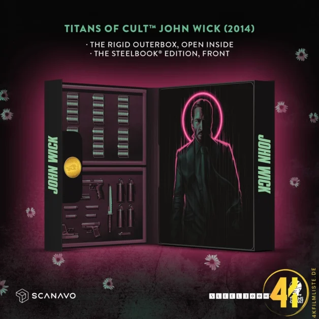 John Wick (Titans of Cult) – 4K Steelbook (UHD + Blu-ray Disc)