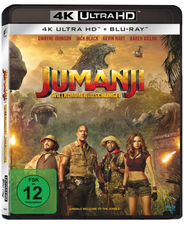 Jumanji: Willkommen im Dschungel – 4K Blu-ray (UHD + Blu-ray Disc)