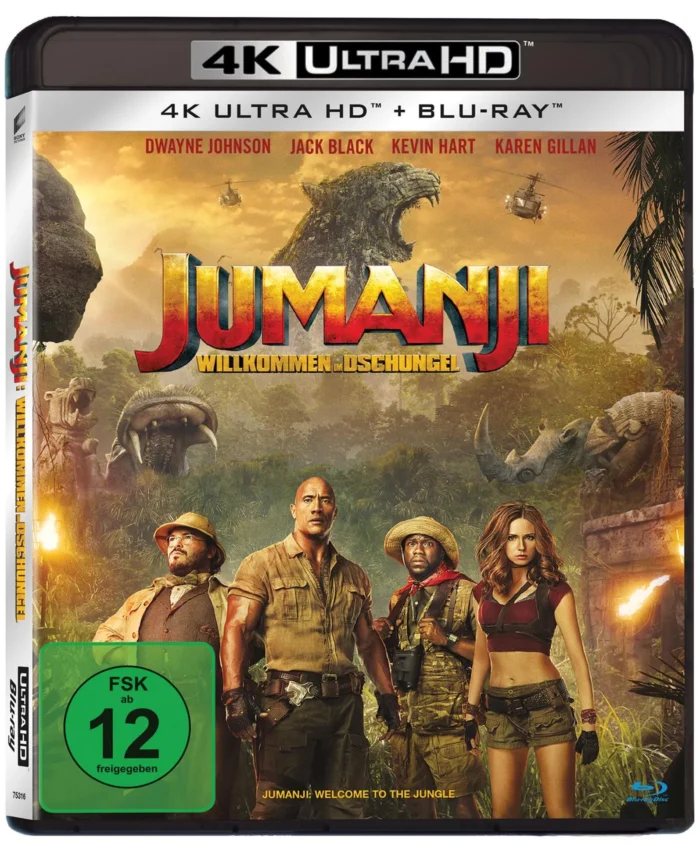 Jumanji: Willkommen im Dschungel – 4K Blu-ray (UHD + Blu-ray Disc)