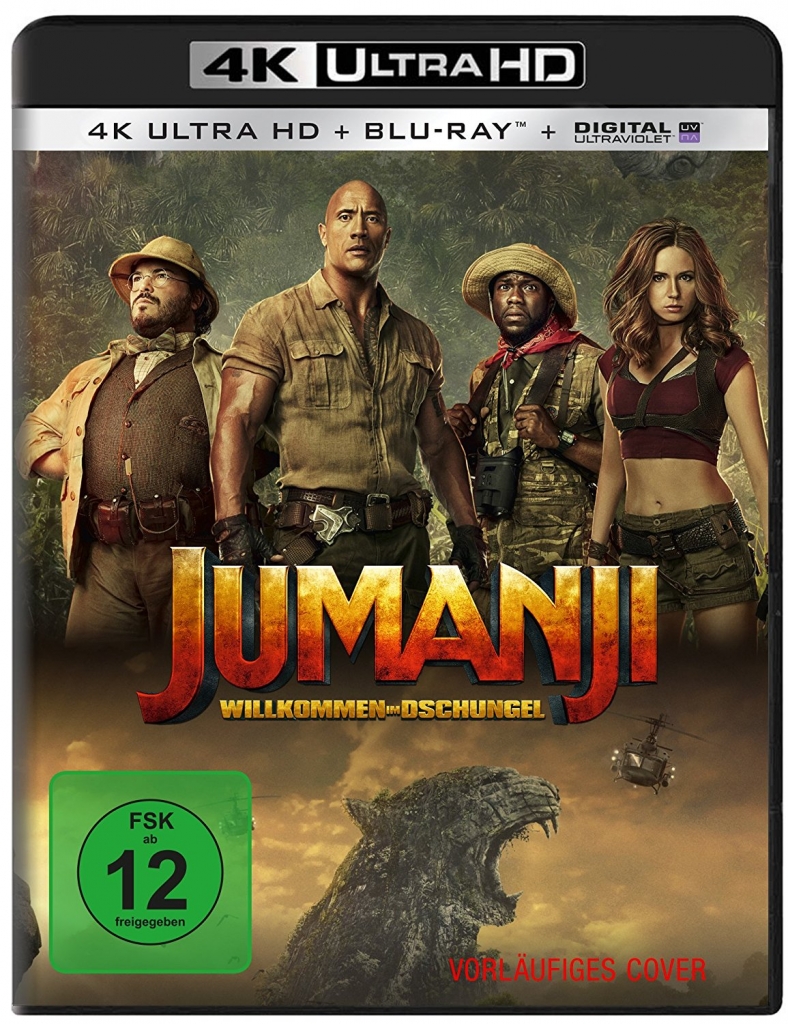 Jumanji - Willkommen im Dschungel auf 4K UHD-Bluray