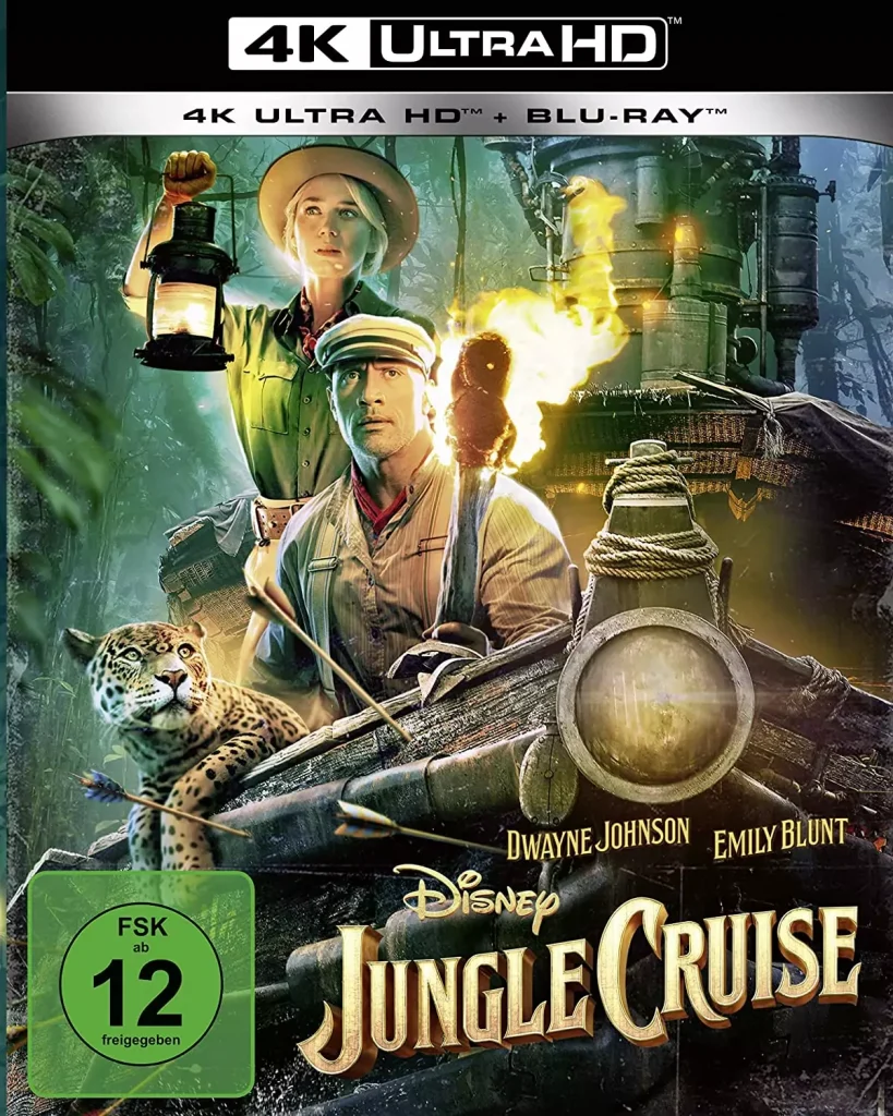 Jungle Cruise 4K Blu-ray mit Dwayne Johnson und Emily Blunt