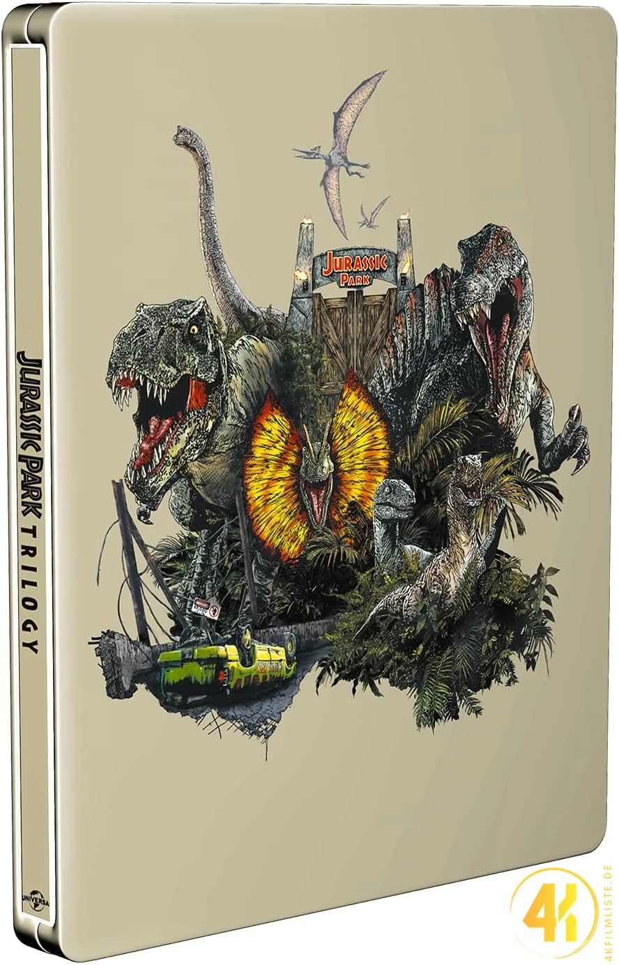 Jurassic Park Trilogie – 4K Steelbook (UHD + Blu-ray Disc)