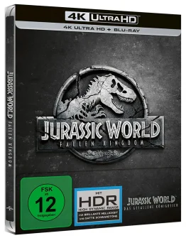 Jurassic World - Das gefallene Königreich 4K Steelbook (UHD + Blu-ray Disc)