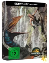 Jurassic World Die Wiedergeburt 4K Steelbook Front Ultra HD Blu-ray Disc