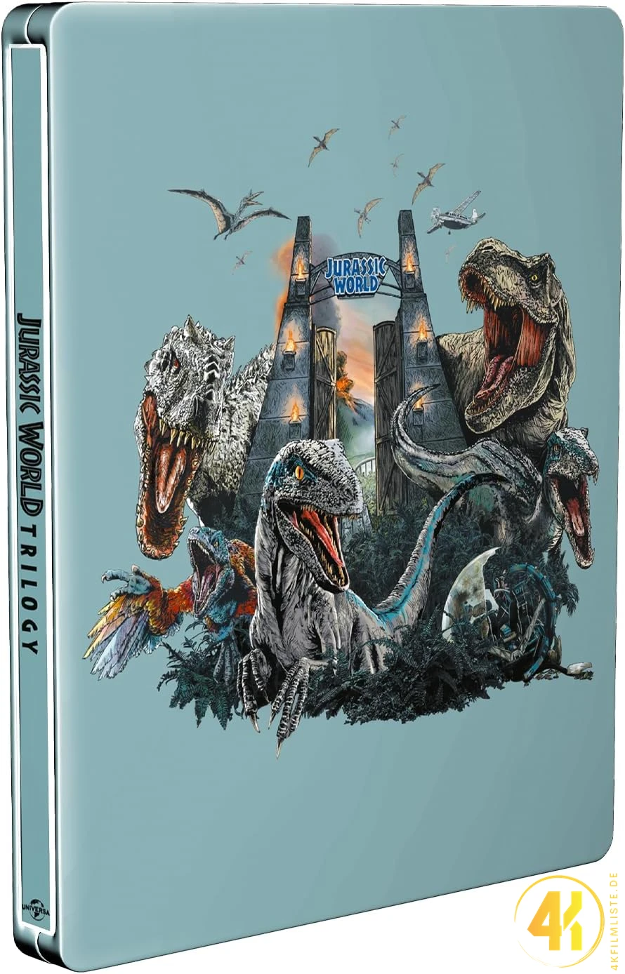 Jurassic World Trilogie – 4K Steelbook (UHD + Blu-ray Disc)