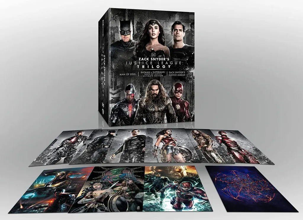 Justice League 4K Trilogie Set mit Artcards