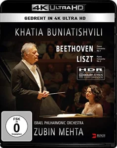 Khatia Buniatishvili Zubin Mehta Liszt Beethooven 4K Blu-ray UHD Blu-ray Disc