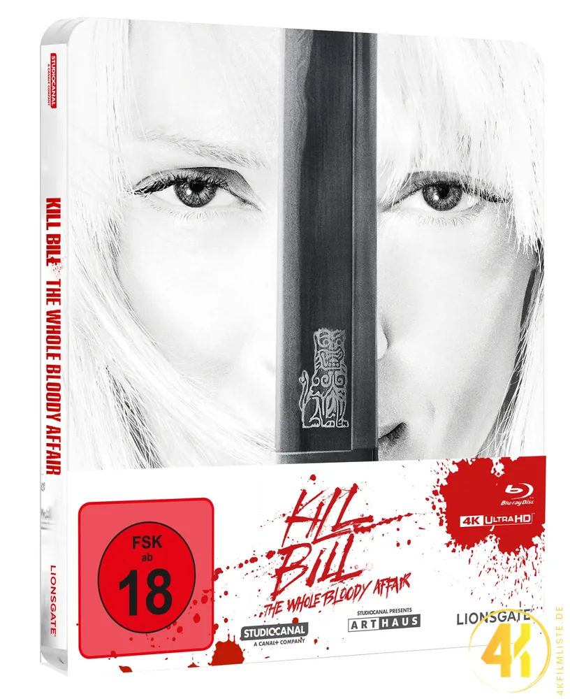 Kill Bill The Whole Bloody Affair 4K Steelbook Ultra HD Blu-ray Disc