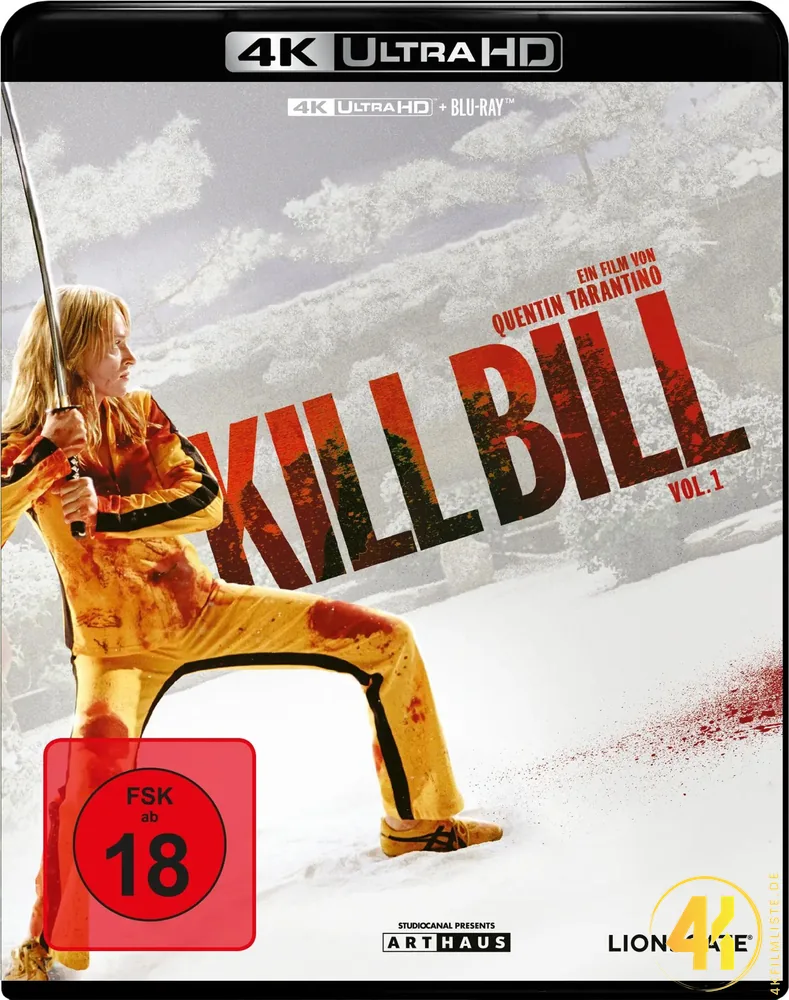 Kill Bill Vol 1 4K Blu-ray Ultra HD Blu-ray Disc