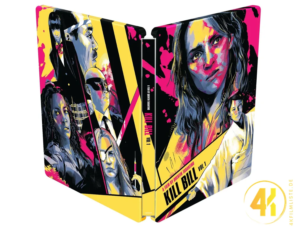 Kill Bill Vol 1 4K Steelbook Backcover Ultra HD Blu-ray Disc