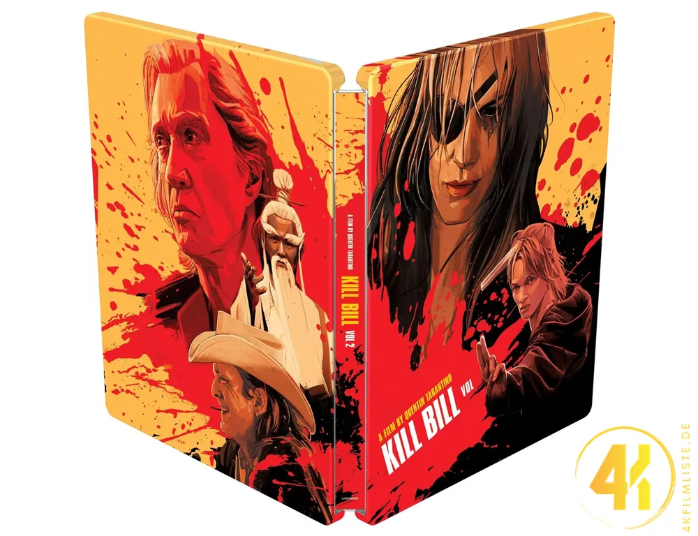 Kill Bill Vol 2 4K Steelbook Backcover Ultra HD Blu-ray Disc