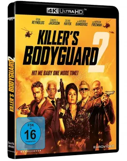 Killer's Bodyguard 2 - 4K Blu-ray (UHD Blu-ray Disc) mit Salma Hayek, Samuel L. Jackson, Ryan Reynolds, Antonio Banderas und Morgan Freeman