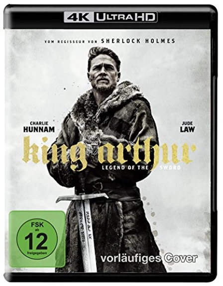 King Arthur Legend of the Sword 4K Steelbook UHD Blu-ray Disc