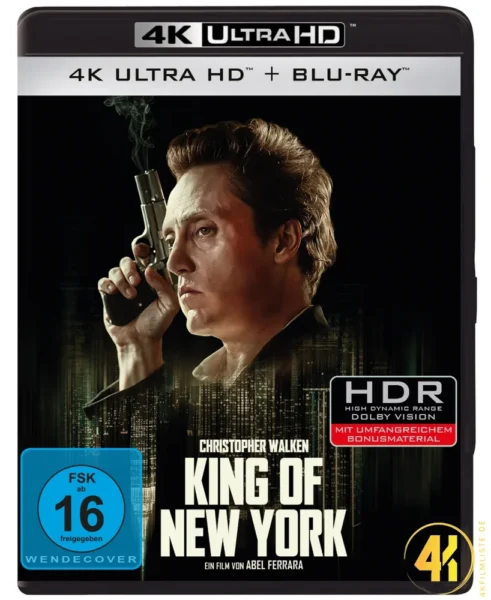 King of New York 4K Blu-ray Ultra HD Blu-ray Disc