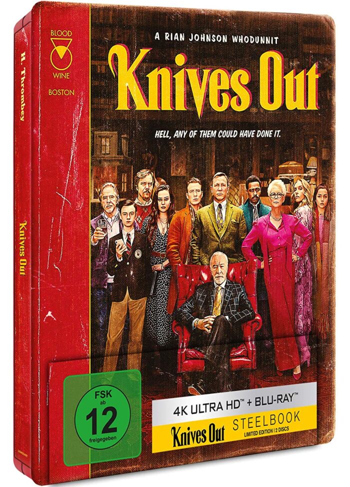 Knives Out: Mord ist Familiensache – 4K Steelbook (UHD + Blu-ray Disc)