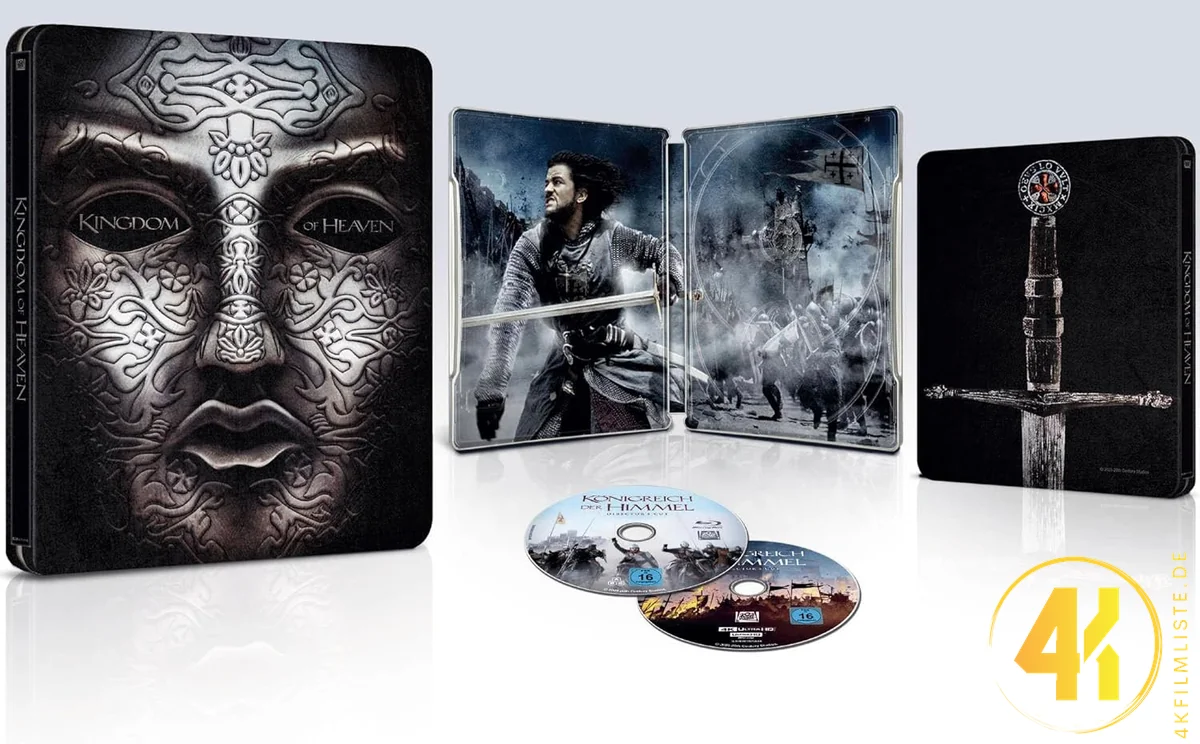 Königreich der Himmel Backcover 4K Steelbook Ultra HD Blu-ray Disc