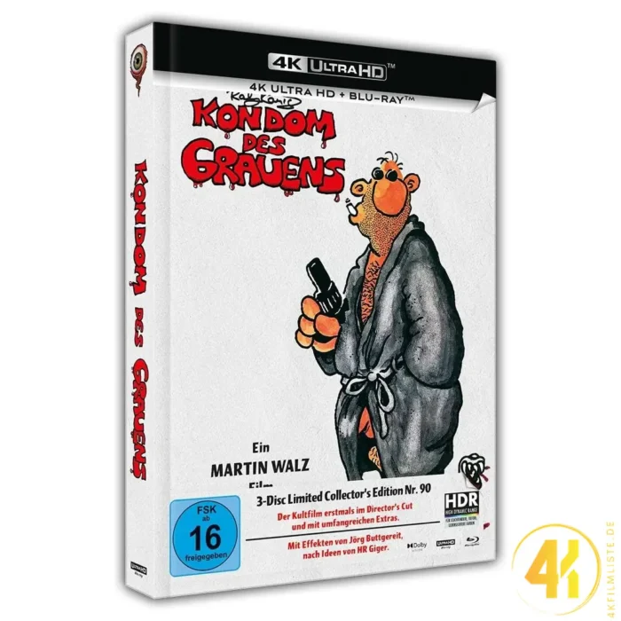 Kondom des Grauens (Cover A) – 4K Mediabook (UHD + Blu-ray Disc + Bonus Blu-ray)