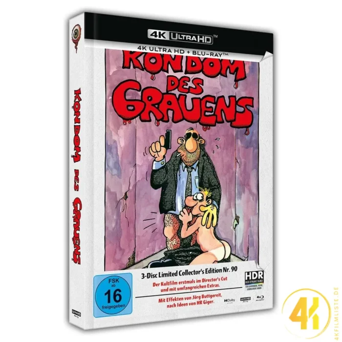 Kondom des Grauens (Cover C) – 4K Mediabook (UHD + Blu-ray Disc + Bonus Blu-ray)