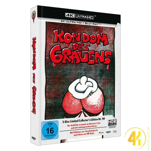 Kondom des Grauens (Cover E) – 4K Mediabook (UHD + Blu-ray Disc + Bonus Blu-ray)