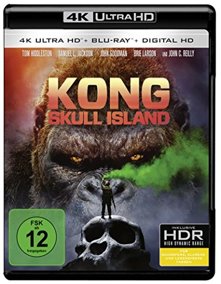 Kong Skull Island 4K Blu-ray UHD Blu-ray Disc