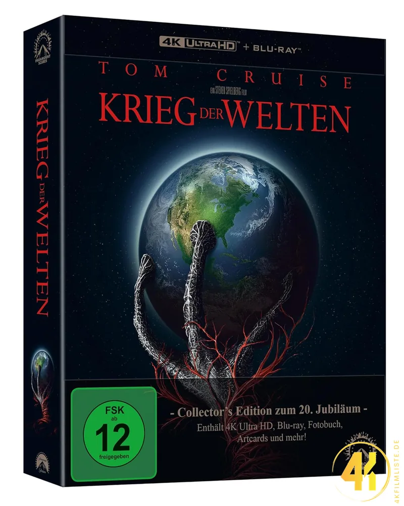 Krieg der Welten 2005 4K Blu-ray Collectors Edition Ultra HD Blu-ray Disc