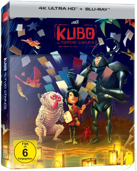 Kubo der tapfere Samurai – 4K Steelbook (UHD + Blu-ray Disc)