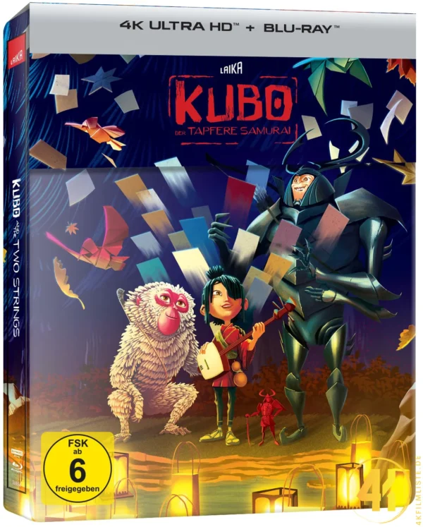 Kubo der tapfere Samurai – 4K Steelbook (UHD + Blu-ray Disc)