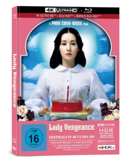 Seitenansicht 4K Mediabook zu Lady Vengeance 4K Blu-ray Disc als 3 Disc Edition