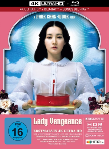 Lady Vengeance 4K Blu-ray (3 Disc Limited Mediabook mit Bonus Blu-ray Disc) (inklusive Fade to Black and White Edition)