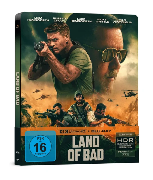 Land of Bad – 4K Steelbook (UHD + Blu-ray Disc)