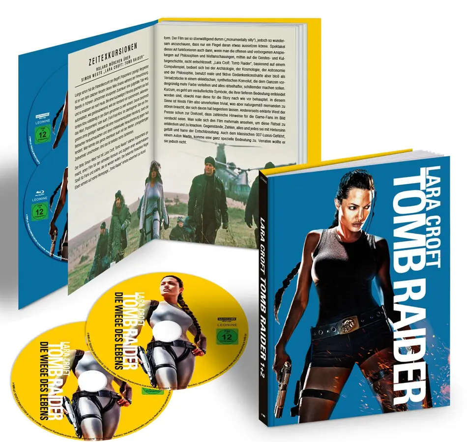 Buchteil vom Lara Croft 4K Mediabook