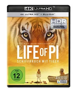 Life of Pi Schiffbruch mit Tiger 4K Blu-ray UHD Blu-ray Disc