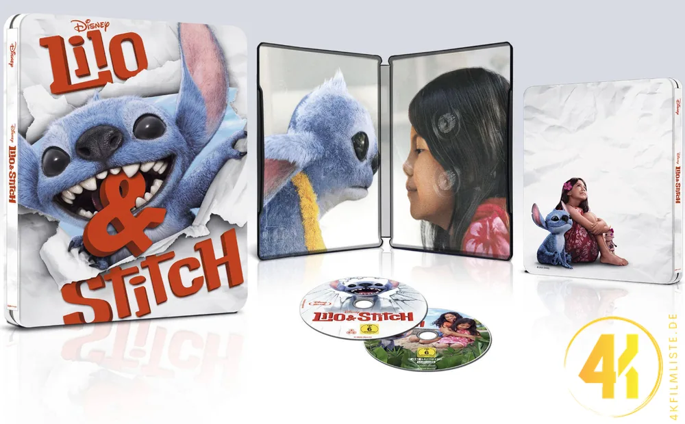 Lilo und Stitch 2025 4K Steelbook Inlay Ultra HD Blu-ray Disc