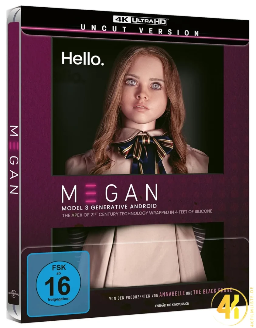 M3gan 4K Steelbook Ultra HD Blu-ray Disc