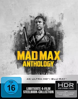 Mad Max - 4-Film-Collection im UHD Steelbook (Cover mit Mel Gibson)