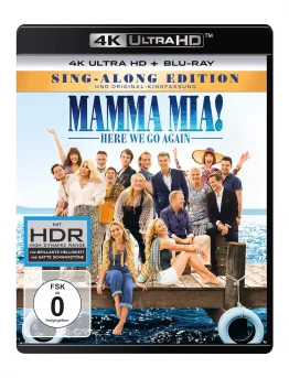 Mamma Mia Here We Go Again 4K Blu-ray UHD Blu-ray Disc