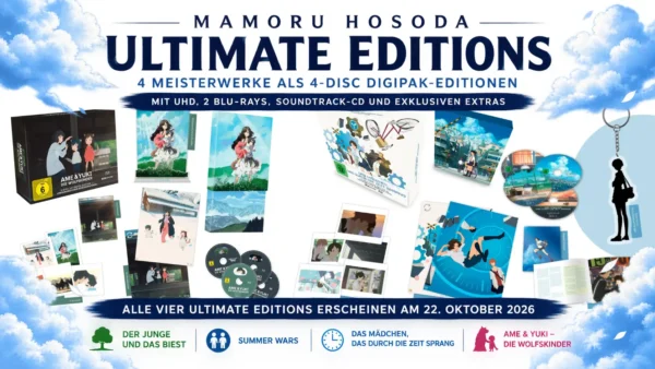 Mamoru Hosoda: Details zu den Ultimate Collector's Editions von Plaion Pictures