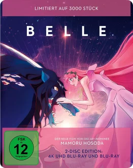 Belle 4K Steelbook (Frontcover) von Regisseur Mamoru Hosoda im Vertrieb von Koch Media