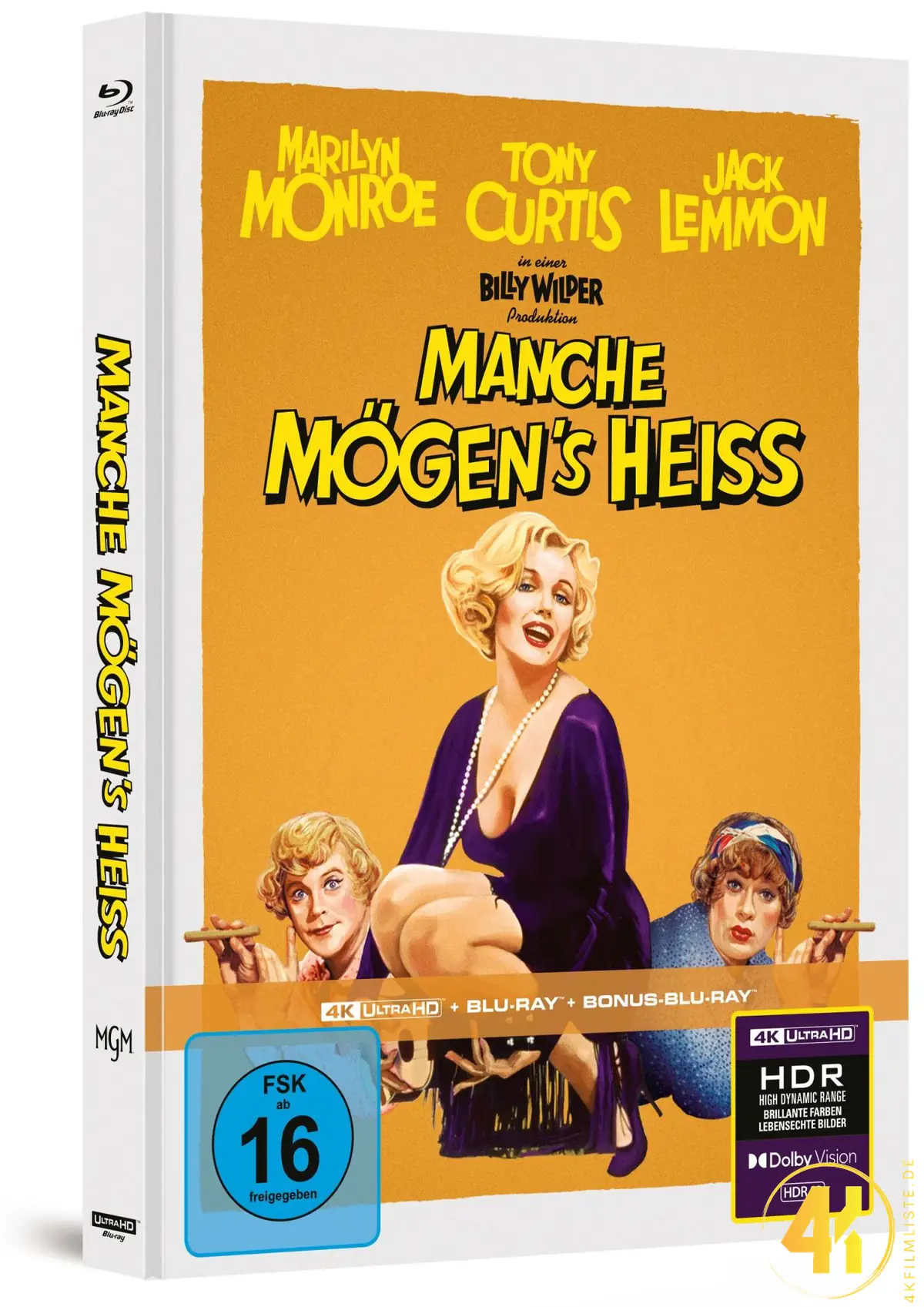 Manche mögen’s heiß – 4K Mediabook (UHD + Blu-ray Disc + Bonus Blu-ray)