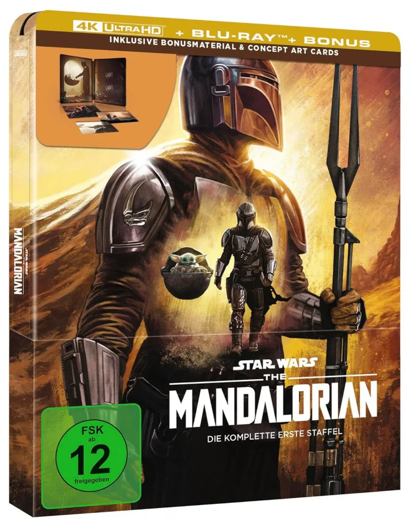 Mandalorian Steelbook mit Concept Art Cards und Deutsch Dolby Digital 5.1 Sound